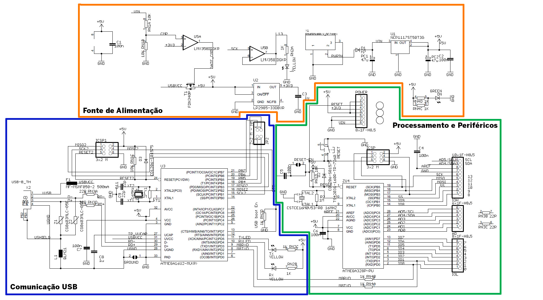 Conhecendo o Esquemático do Arduino Uno - Parte 1 | ricardoteix.com